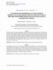 Research paper thumbnail of Analisis Bawah Permukaan Pada Daerah Perencanaan Pelabuhan Dengan Menggunakan Metode Geolistrik DI Kecamatan Sanga-Sanga Kalimantan Timur