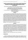Research paper thumbnail of Teknik Ortorektifikasi Citra Pleiades Daerah Kabupaten Morowali Sulawesi Tengah Menggunakan Metode Aproksimasi