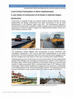 Research paper thumbnail of Local Content Participation in Works Implementation A case Study of Construction of Oil Roads in Albertine Region