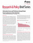 Research paper thumbnail of Information Access and Preferences Among Private Forest Landowners in New York State