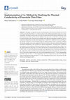 Research paper thumbnail of Implementation of 3ω Method for Studying the Thermal Conductivity of Perovskite Thin Films