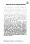 Research paper thumbnail of Entwicklung der Typen politischer Partizipation