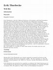 Research paper thumbnail of Erik Thorbecke Faculty Bio