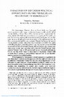 Research paper thumbnail of Paradoxes of Gendered Political Opportunity in the Venezuelan Transition to Democracy