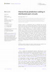 Research paper thumbnail of Hierarchical predictive coding in distributed pain circuits