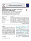 Research paper thumbnail of Design and testing of a pilot scale magnetic separator for the treatment of textile dyeing wastewater