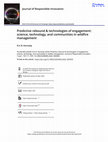 Research paper thumbnail of Predictive rebound &amp; technologies of engagement: science, technology, and communities in wildfire management