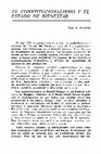 Research paper thumbnail of El constitucionalismo y el Estado de bienestar