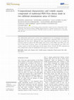 Research paper thumbnail of Compositional characteristics and volatile organic compounds of traditional PDO Feta cheese made in two different mountainous areas of Greece