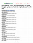 Research paper thumbnail of Bone Marrow Tumor Microenvironment of Obese Hodgkin Lymphoma Patients: implications of insulin axis
