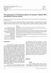 Research paper thumbnail of The Comparison of 25-Hydroxyvitamin D3 between Patients With and Without Cervical Cancer