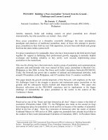 Research paper thumbnail of PECOJON:  Building A Peace Journalists' Network from the Ground -- Challenges and Lessons Learned