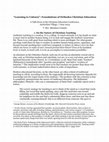 Research paper thumbnail of Learning to Unlearn: Foundations of Orthodox Christian Education
