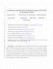 Research paper thumbnail of A randomized controlled trial to test financial incentives for COVID-19 vaccination in Ghana