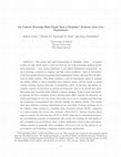 Research paper thumbnail of Do Content Warnings Help People Spot a Deepfake? Evidence from Two Experiments