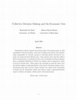 Research paper thumbnail of Collective Decision-Making and the Economic Vote