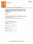 Research paper thumbnail of 'Honesty of that Order Threatens Order': The Autofiction of Chris Kraus, Annie Ernaux, and Sophie Calle