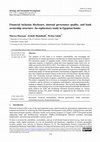 Research paper thumbnail of Financial inclusion disclosure, internal governance quality, and bank ownership structure: An exploratory study in Egyptian banks