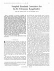 Research paper thumbnail of Sampled baseband correlators for in-air ultrasonic rangefinders