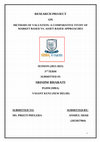 Research paper thumbnail of Methods of Valuation Market Based & Assests Based Approaches