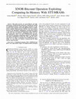 Research paper thumbnail of XNOR-Bitcount Operation Exploiting Computing-In-Memory With STT-MRAMs