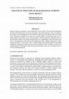 Research paper thumbnail of Analysis of Structure of Background of Students’ Final Project