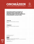Research paper thumbnail of Interpreting students' perceptions of interpreter status, market order, and educational support and their commitment to the profession: a survey in China