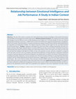 Research paper thumbnail of Relationship between Emotional Intelligence and Job Performance: A Study in Indian Context