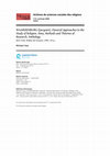 Research paper thumbnail of WAARDENBURG (Jacques), Classical Approaches to the Study of Religion. Aims, Methods and Théories of Research. Anthology