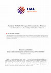 Research paper thumbnail of Analysis of Multi-Messages Retransmission Schemes