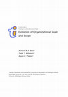 Research paper thumbnail of Evolution of Organizational Scale and Scope