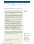 Research paper thumbnail of Group-Based vs Individual Pelvic Floor Muscle Training to Treat Urinary Incontinence in Older Women