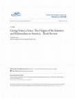 Research paper thumbnail of Review of Piott, Giving Voters a Voice