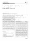 Research paper thumbnail of Estimation of thermal inertia of Abeokuta Ogun State, southwestern Nigeria