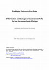 Research paper thumbnail of Deformation and damage mechanisms in IN792 during thermomechanical fatigue