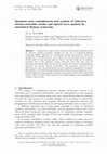 Research paper thumbnail of Quantum state entanglement and readout of collective atomic-ensemble modes and optical wave packets by stimulated Raman scattering