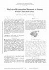 Research paper thumbnail of Analysis of Event-related Response in Human Visual Cortex with fMRI