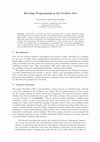 Research paper thumbnail of Bricolage Programming in the Creative Arts