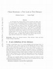 Research paper thumbnail of Chain rotations: A new look at tree distance