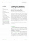 Research paper thumbnail of The relationship between the aspects of connectedness and sustainable consumption