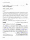 Research paper thumbnail of How does mindfulness relate to sustainable attitude and behavior? The role of possible mediators