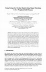 Research paper thumbnail of Using Strings for On-Line Handwriting Shape Matching: A New Weighted Edit Distance