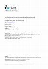 Research paper thumbnail of On the Drivers of Demand for Innovative Freight Transportation Services