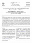 Research paper thumbnail of Autonomous Reactor Control Using Model Based Predictive Control for Space Propulsion Applications