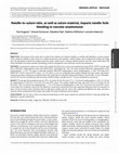Research paper thumbnail of Needle-to-suture ratio, as well as suture material, impacts needle-hole bleeding in vascular anastomoses
