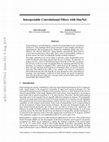 Research paper thumbnail of Interpretable Convolutional Filters with SincNet