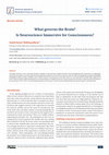 Research paper thumbnail of What Governs the Brain? Is Neuroscience Immersive for Consciousness?