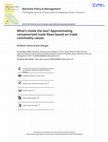 Research paper thumbnail of What s inside the box Approximating containerised trade flows based on trade commodity values