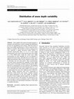 Research paper thumbnail of Distribution of snow depth variability