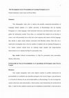 Research paper thumbnail of The Development of new Personalities in Learning Portuguese as L3